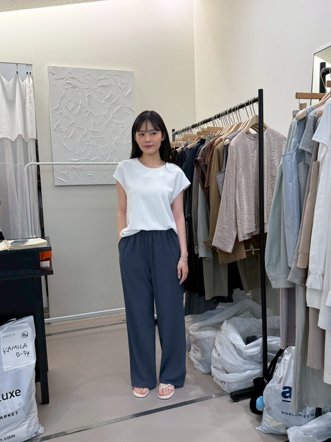 KN6124 全橡根彈性長褲