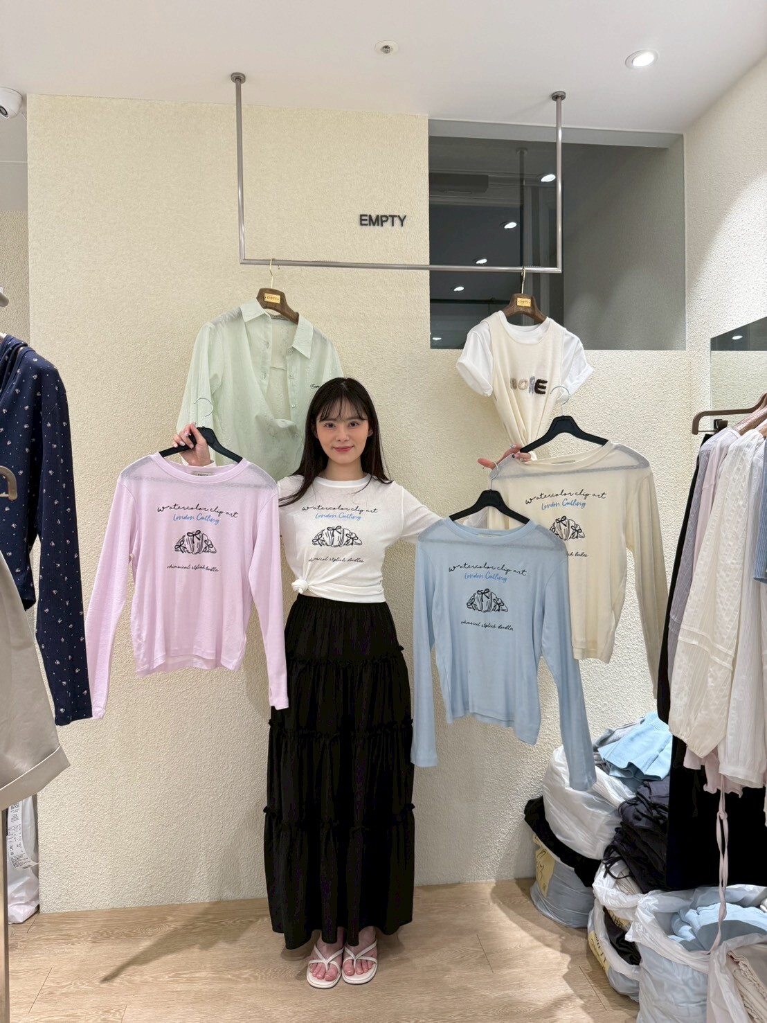 EP6114 卡通小狗竪紋長袖上衣