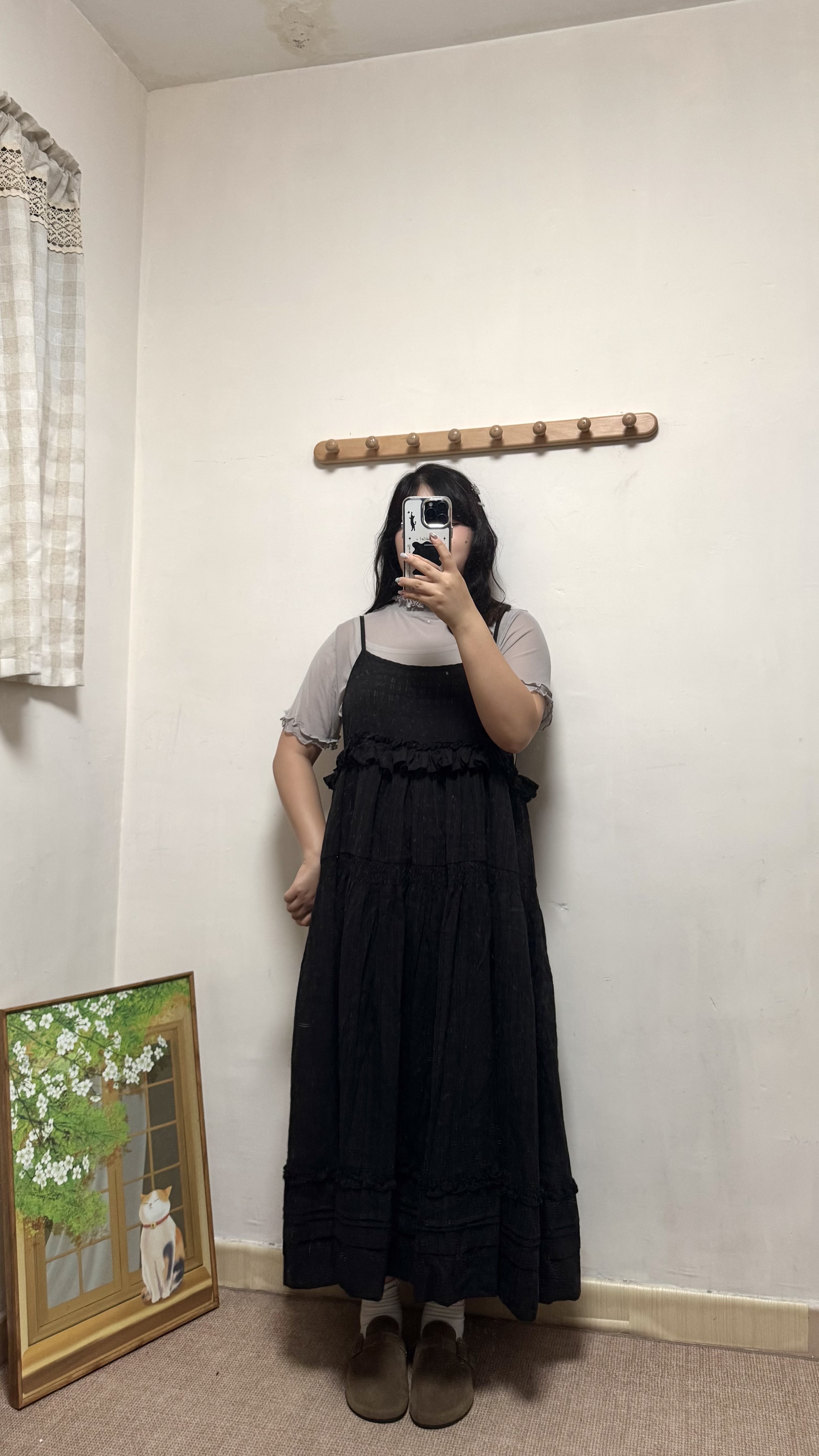 推薦～重工棉麻花邊OPS