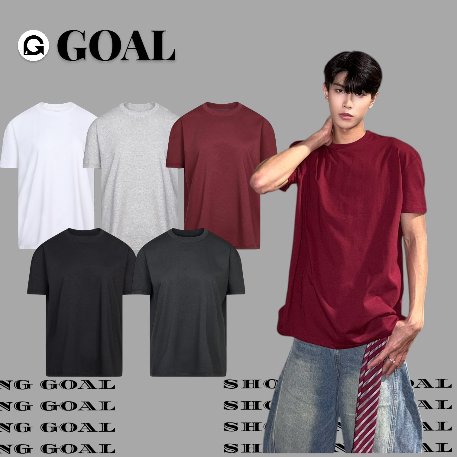 (GOAL) 正肩 涼感 科技 素面 短T 打底衫 ERHU 222405