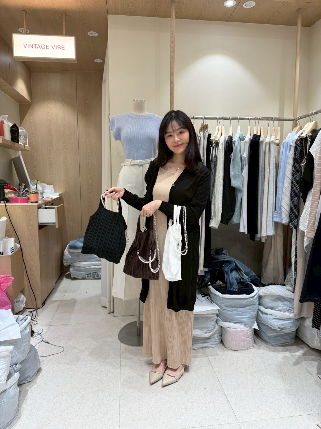 VV6121 壓百褶單肩包