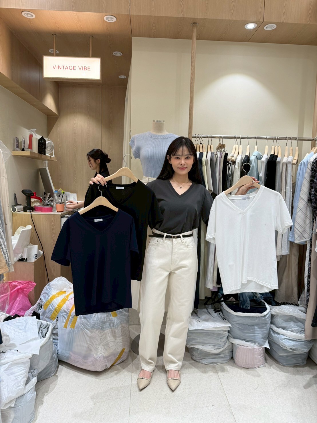 VV6126 V領寬鬆Tee *優惠碼不適用*