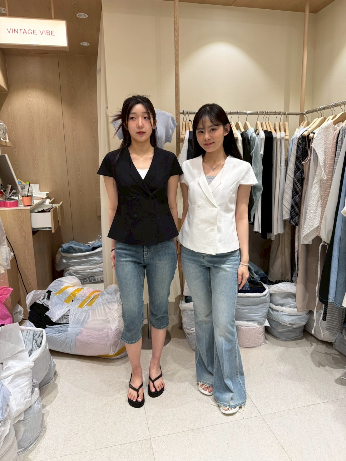 VV6124 雙排扣收腰小外套