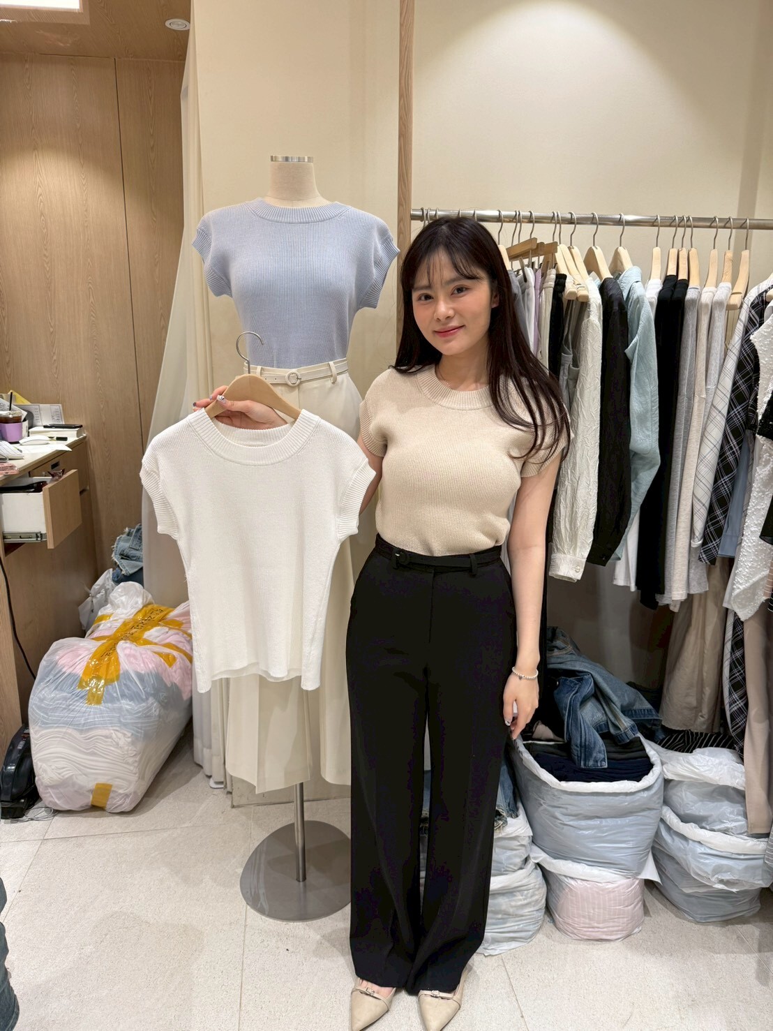 VV6119 彈性棉坑紋Tee