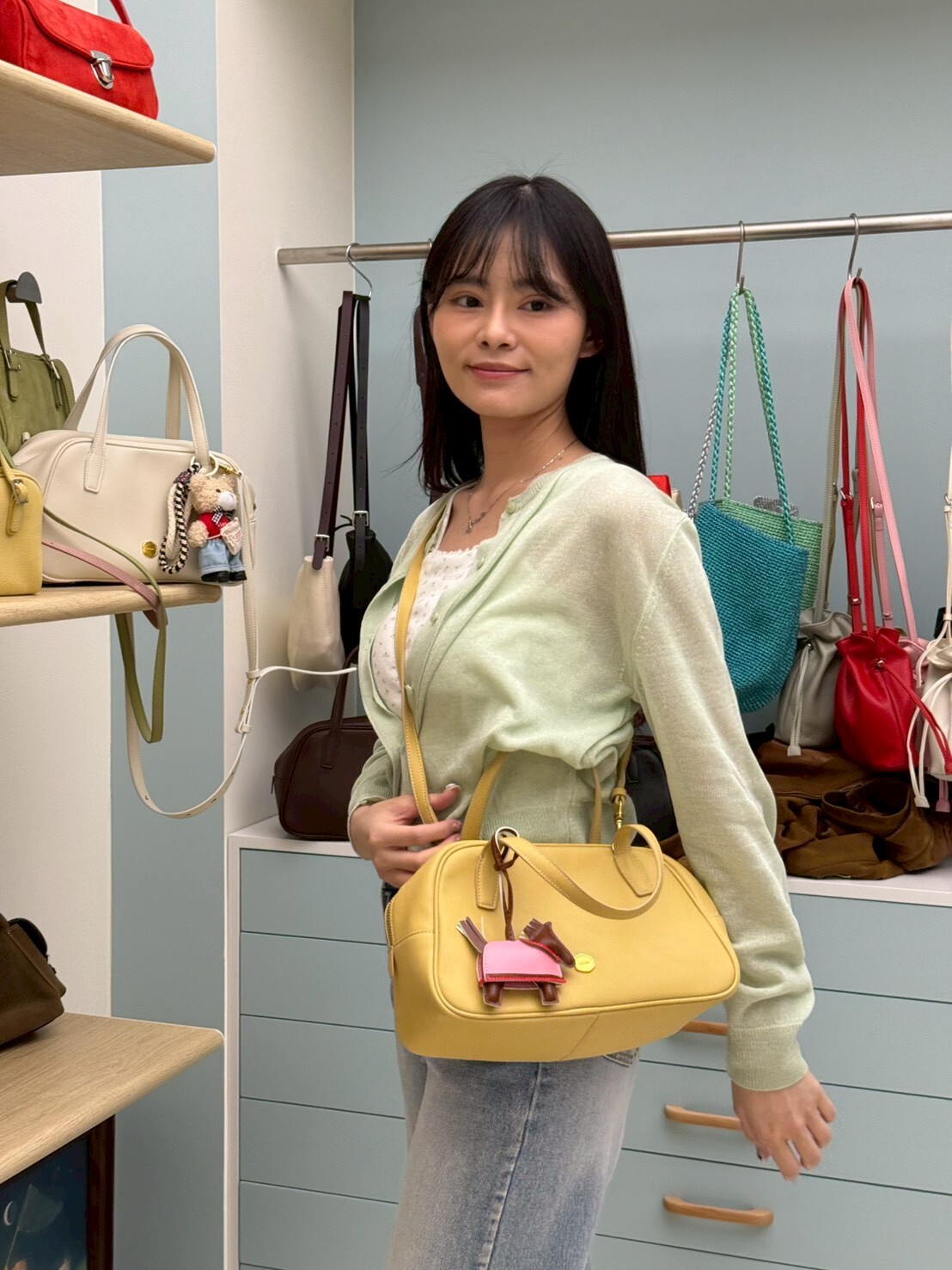 Leonie - 軟牛皮大容量波士頓包