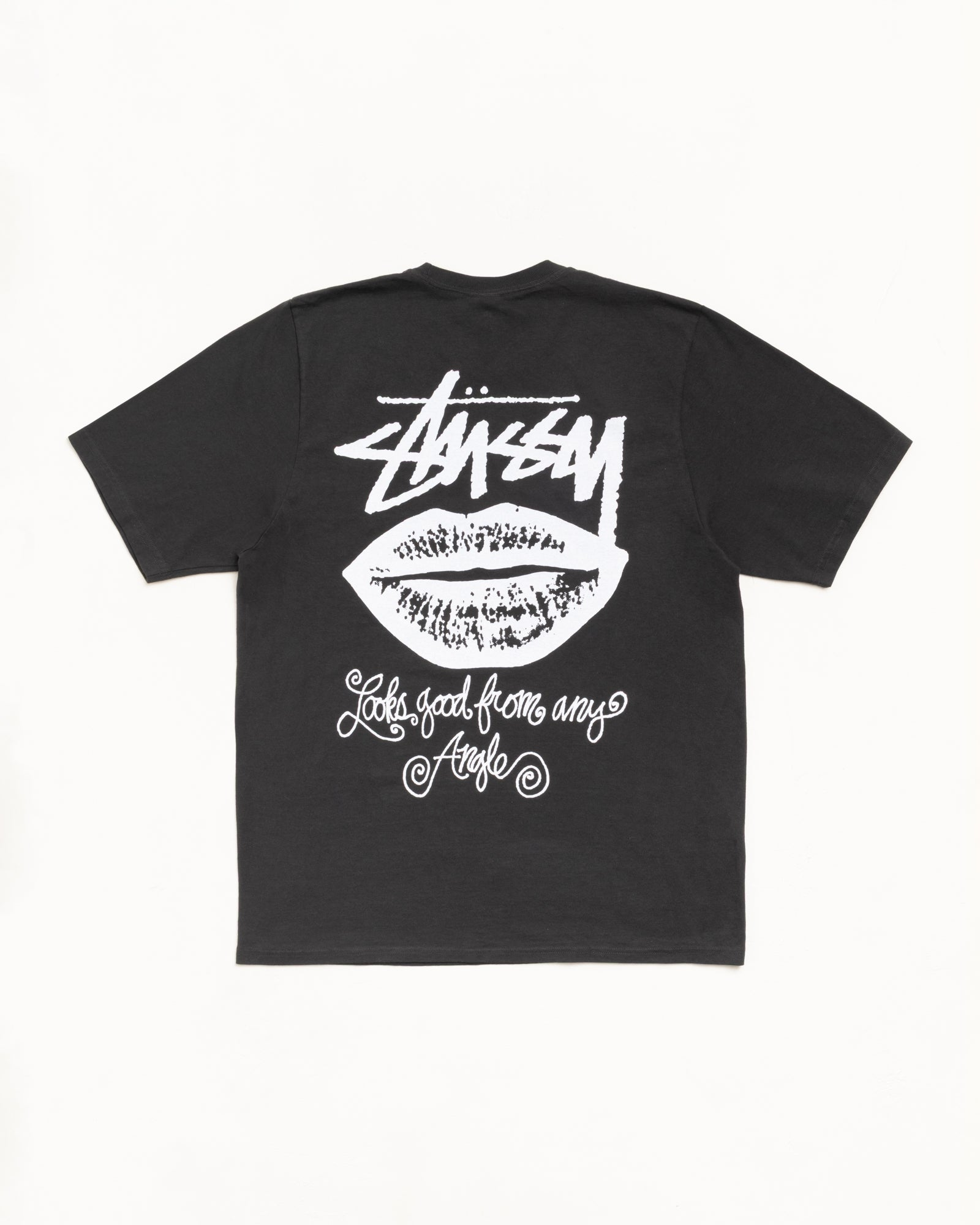 2026SS STUSSY ANY ANGLE TEE PIGMENT DYED 背後 唇印 LOGO 水洗 短T 現貨 1905196