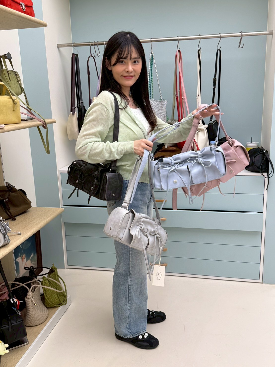 Leonie - 翻蓋蝴蝶結機車包