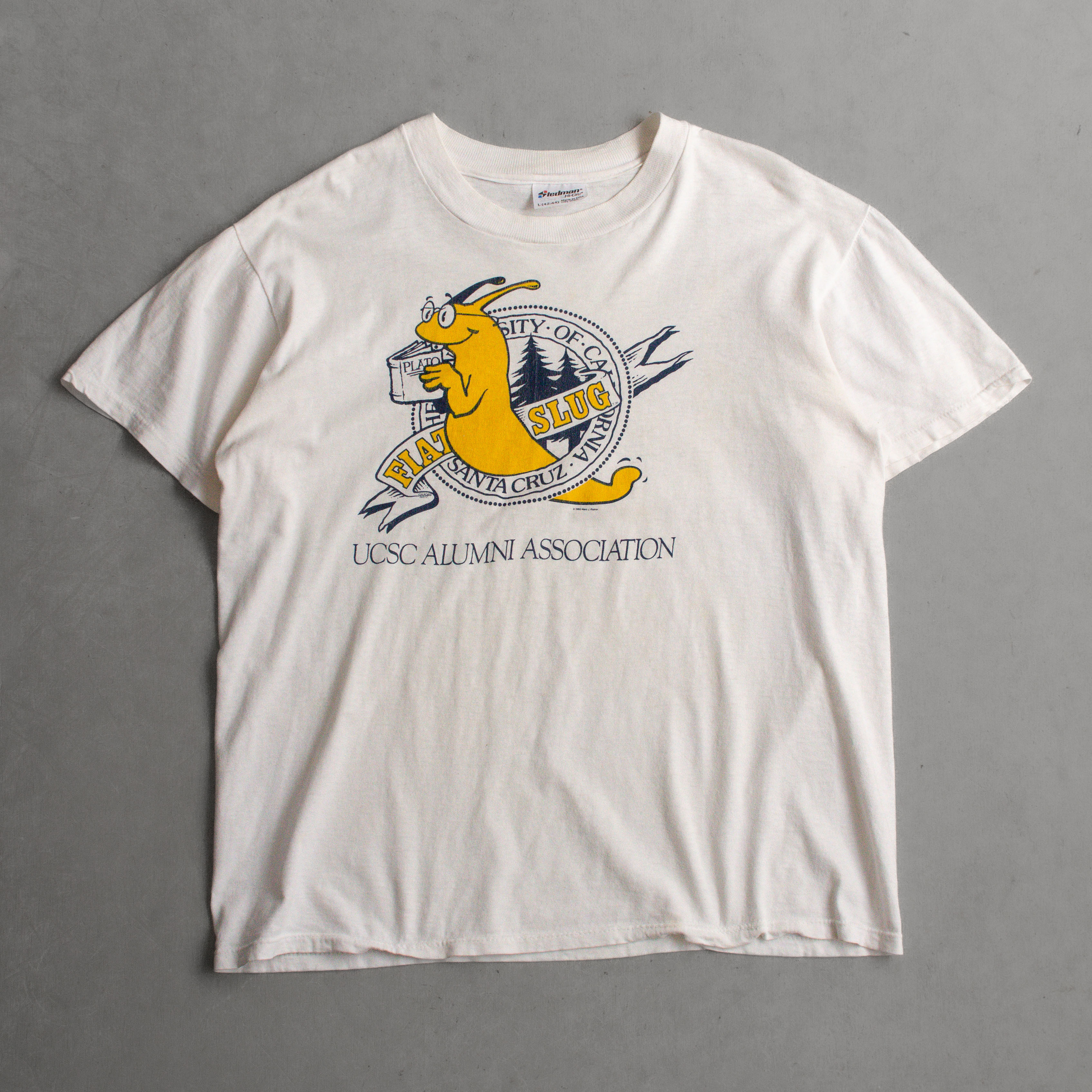 90S STEDMAN VINTAGE TEE 美國製 白色 蛞蝓 圖案 短袖 T恤