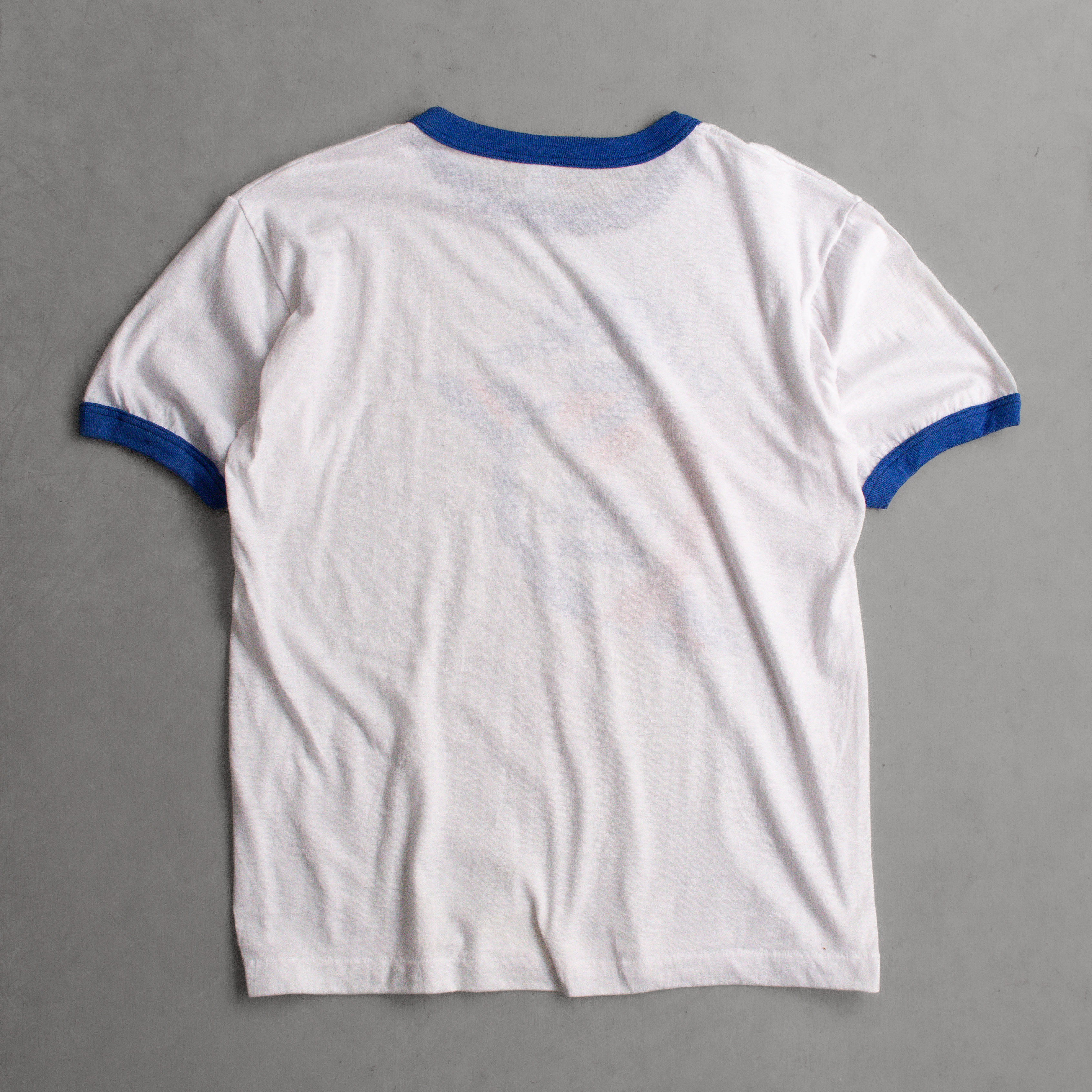 80-90S VINTAGE RINGER TEE 美國製 白色 青年奧運 圖案 滾邊 短袖 T恤