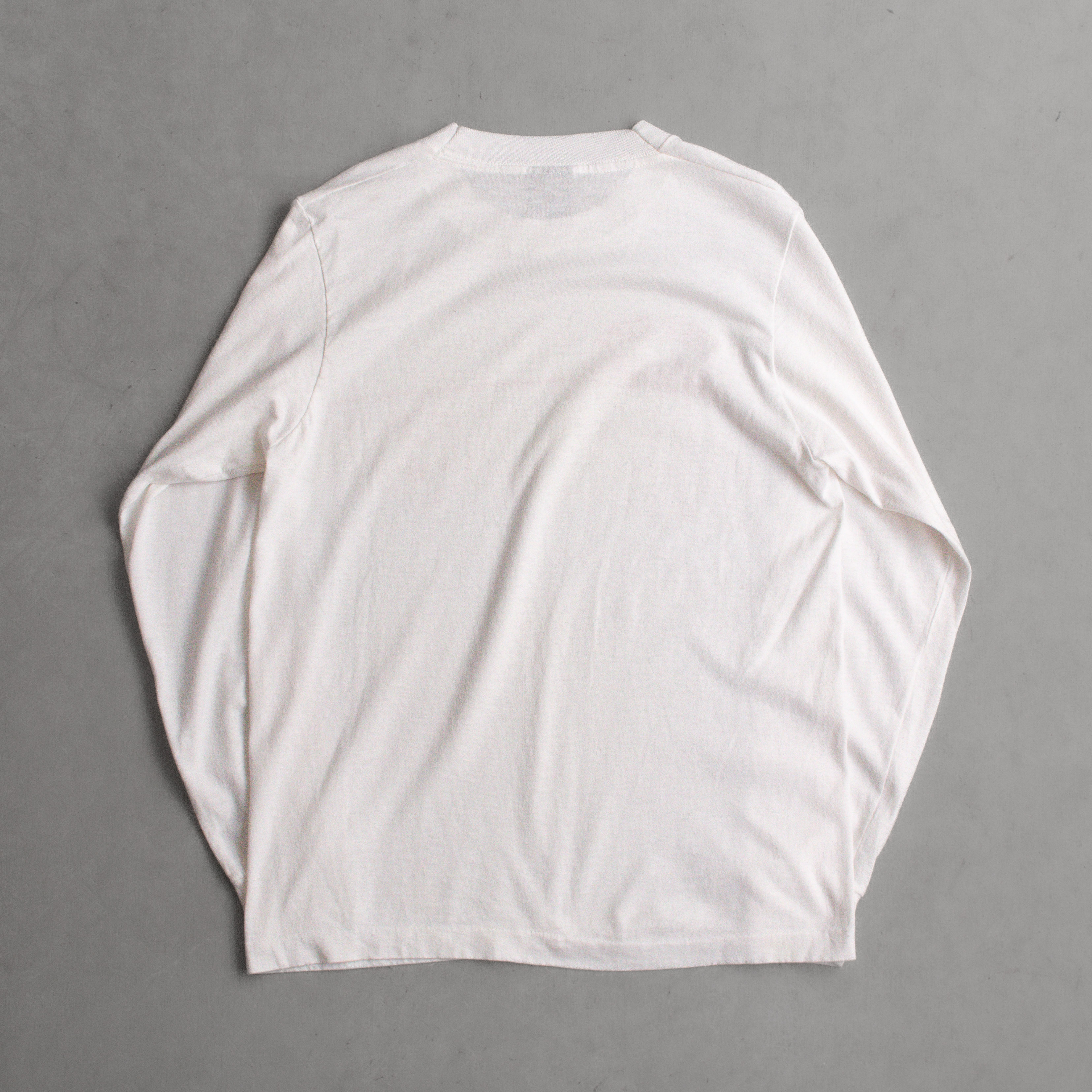 80-90S SCREEN STARS LS TEE 美國製 白色 排球 圖案 長袖 T恤