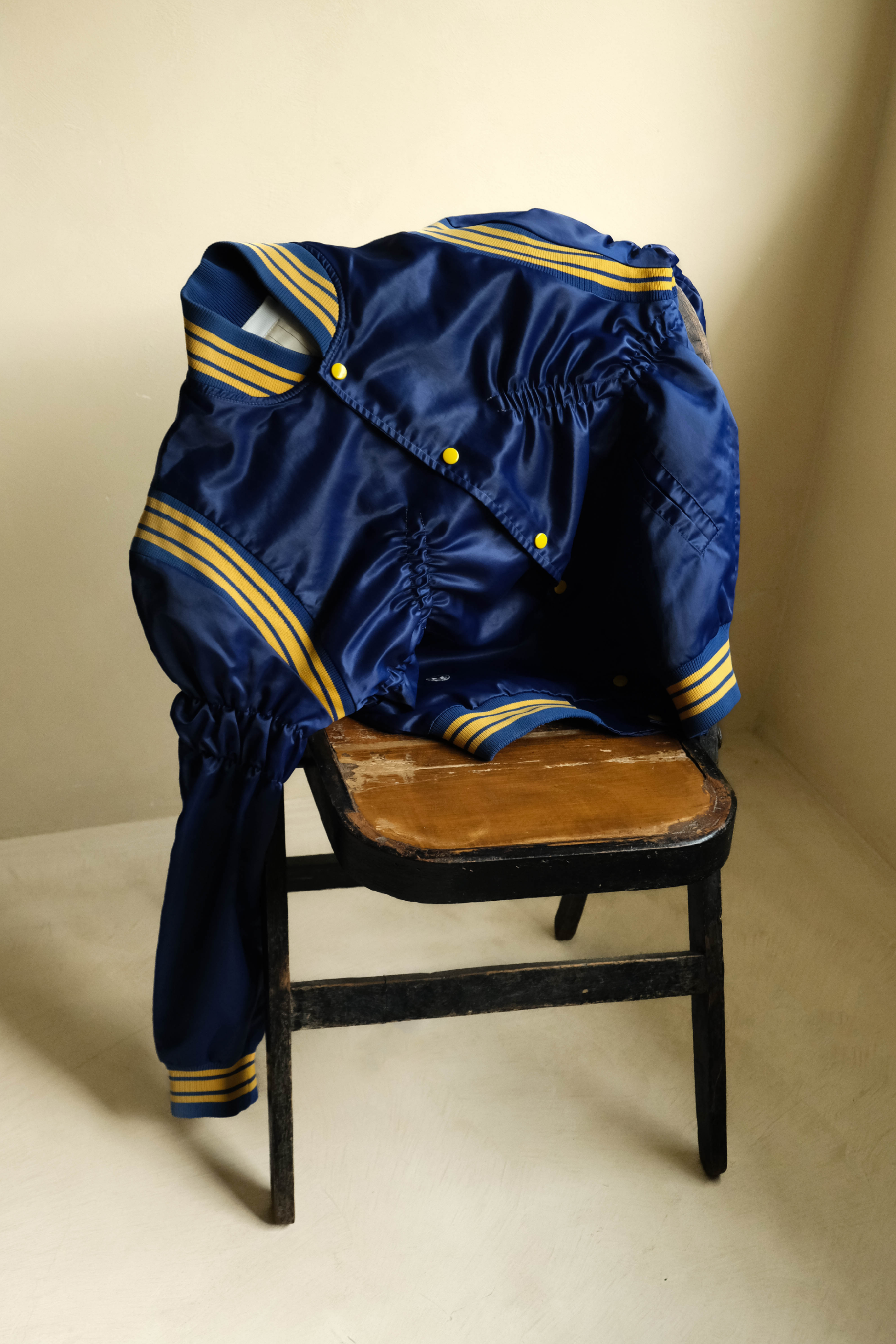 77 CIRCA CIRCA MAKE SHIRRING NYLON AWARD JACKET