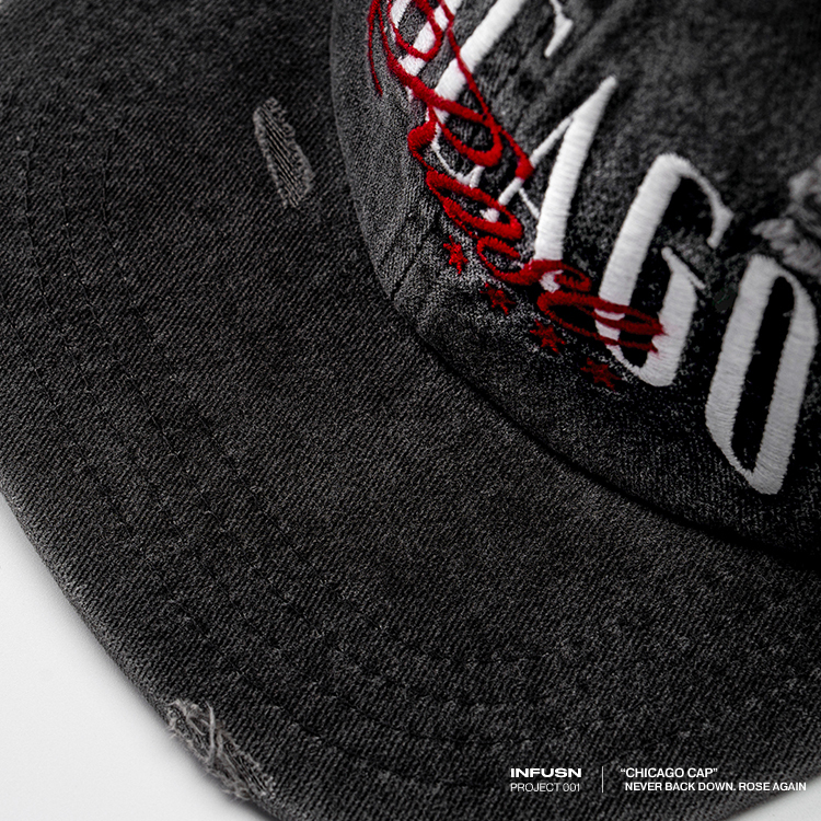 Chicago Cap - washed black