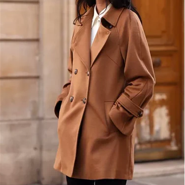 1GL0426-097 [GAALA] Francine Short Coat Brown (EU)