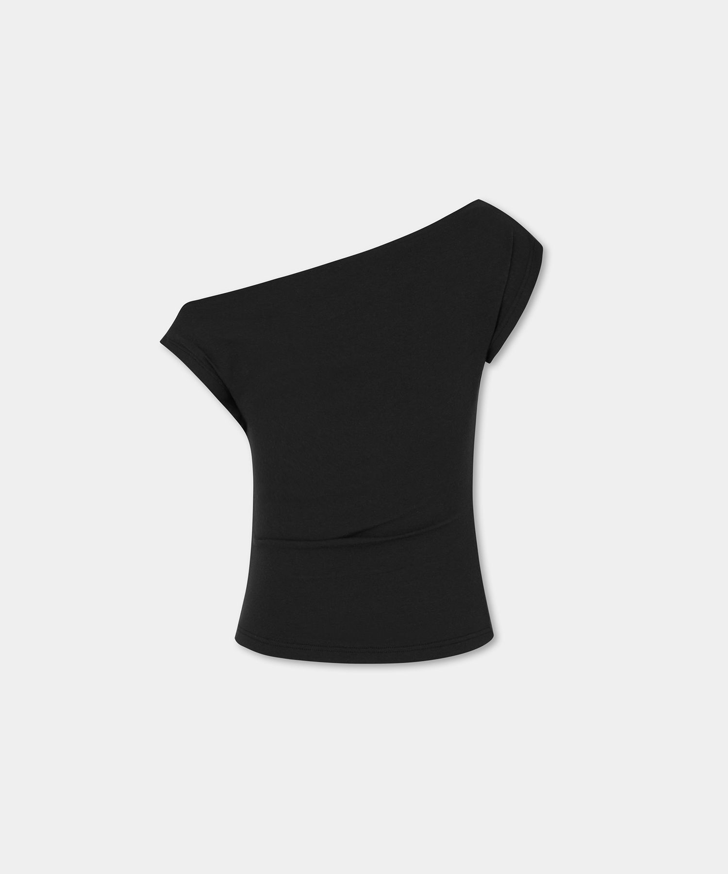 ETRE AU SOMMET 穿孔垂墜短袖上衣 ET25SSTSL07BK