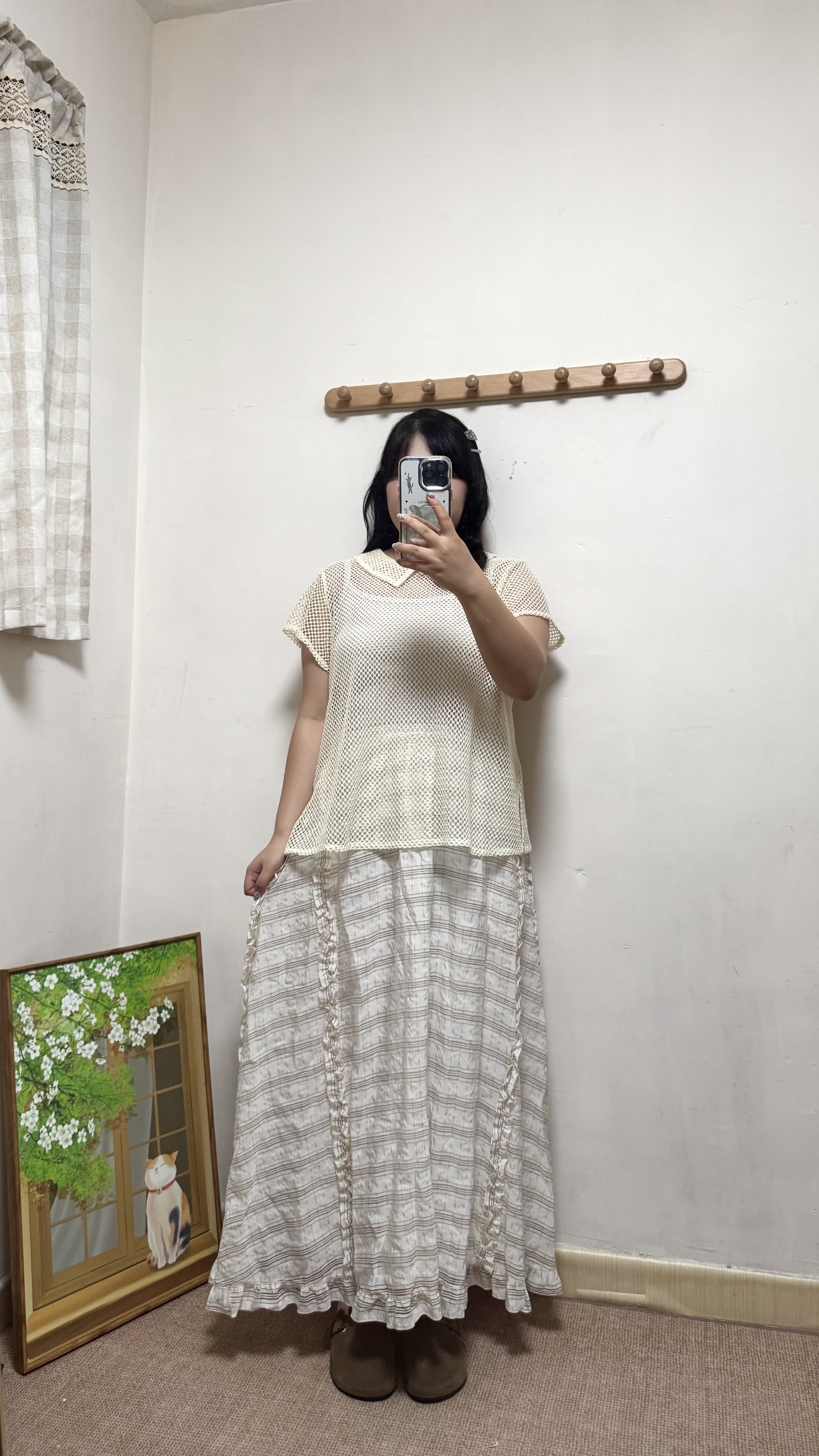 間紋Ruffle 半身裙