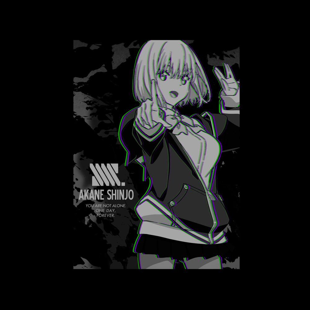 新条ｱｶﾈ ｴﾌｪｸﾄﾋﾞｼﾞｭｱﾙTｼｬﾂ/BLACK COSPA 051126