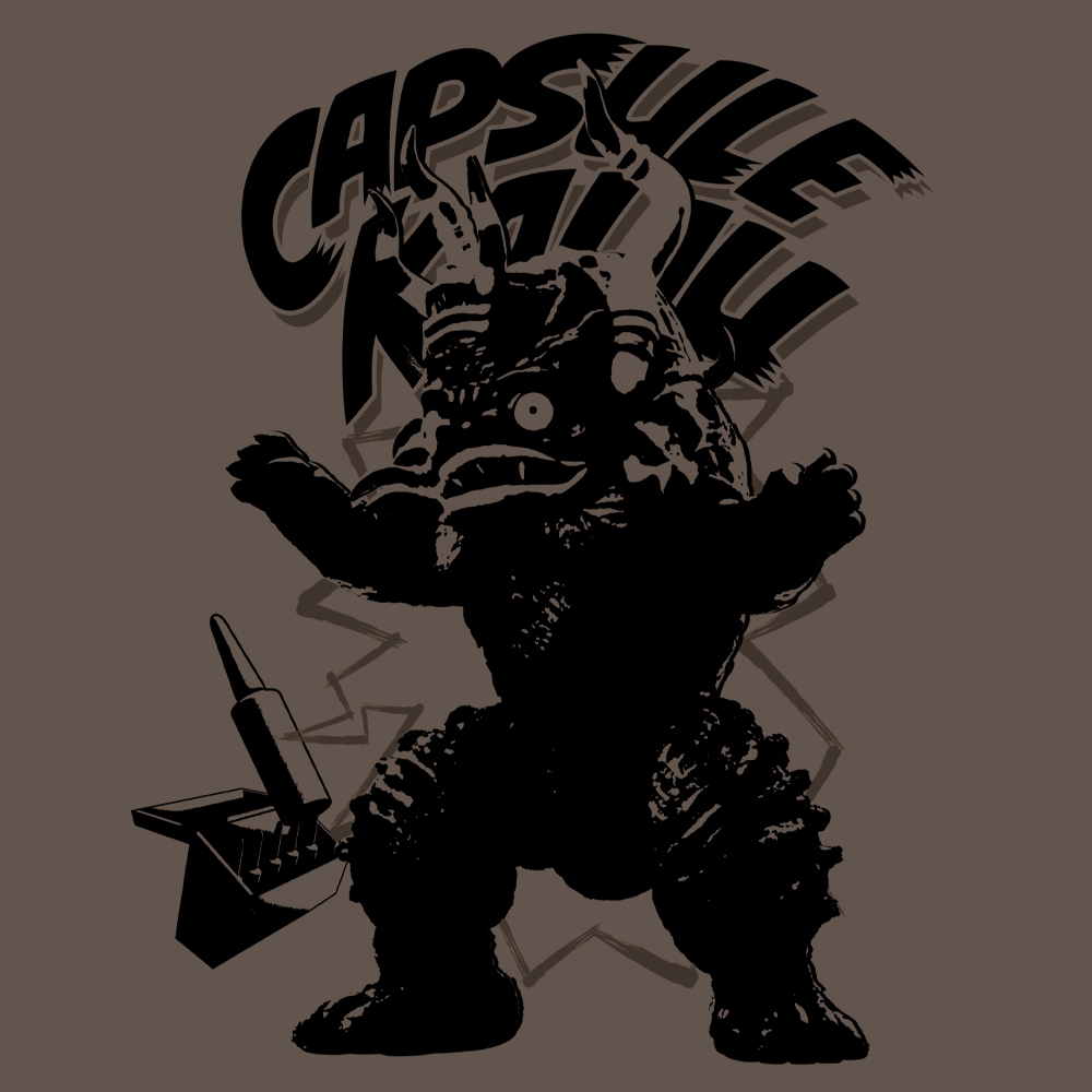 ｶﾌﾟｾﾙ怪獣 ﾐｸﾗｽ Tｼｬﾂ/CHARCOAL COSPA 051126