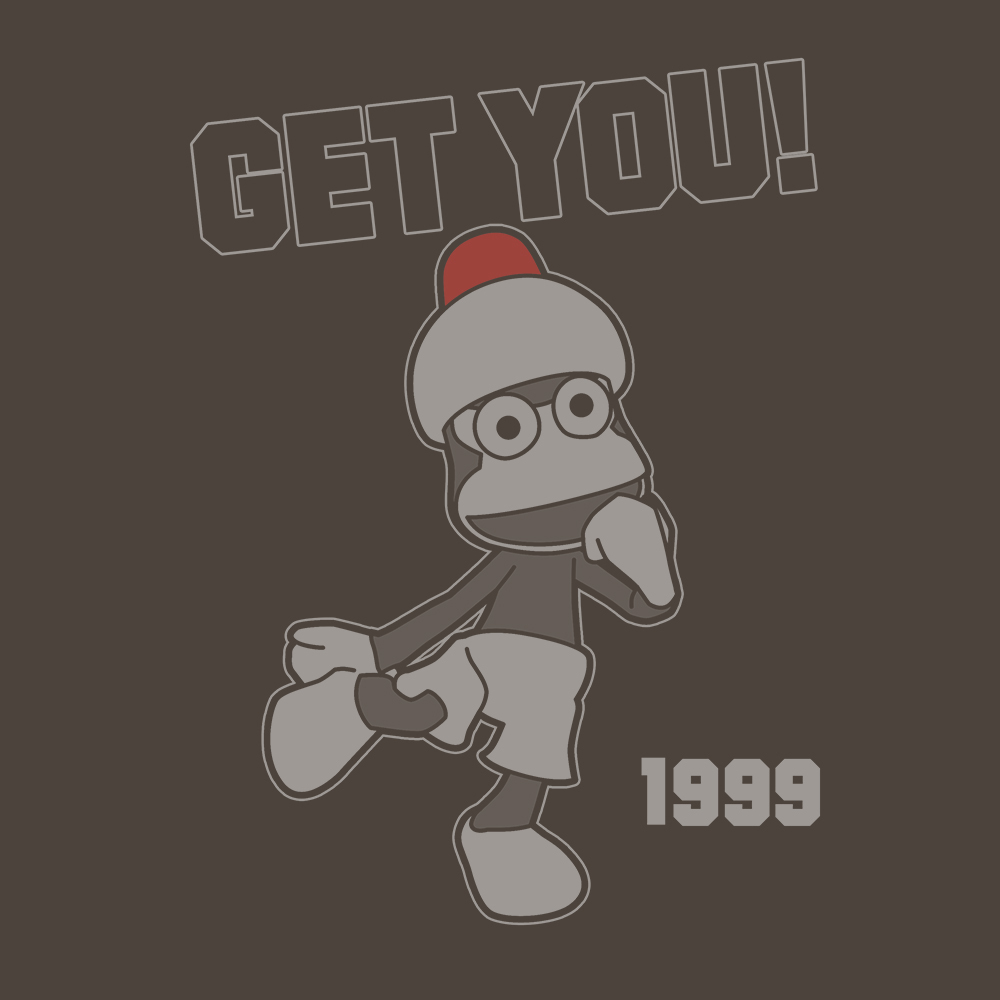 ﾋﾟﾎﾟｻﾙ GET YOU! Tｼｬﾂ/CHARCOAL COSPA 051126