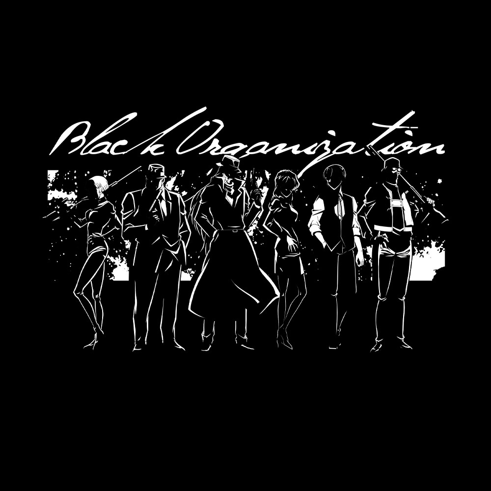 黒ずくめの組織ｼﾙｴｯﾄ Tｼｬﾂ/BLACK COSPA 051126