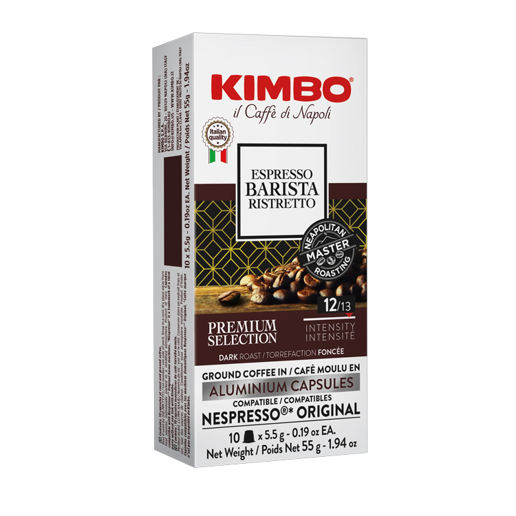 KIMBO Intenso 特濃意式咖啡膠囊 (10粒裝) 深度烘焙 - 兼容 Nespresso