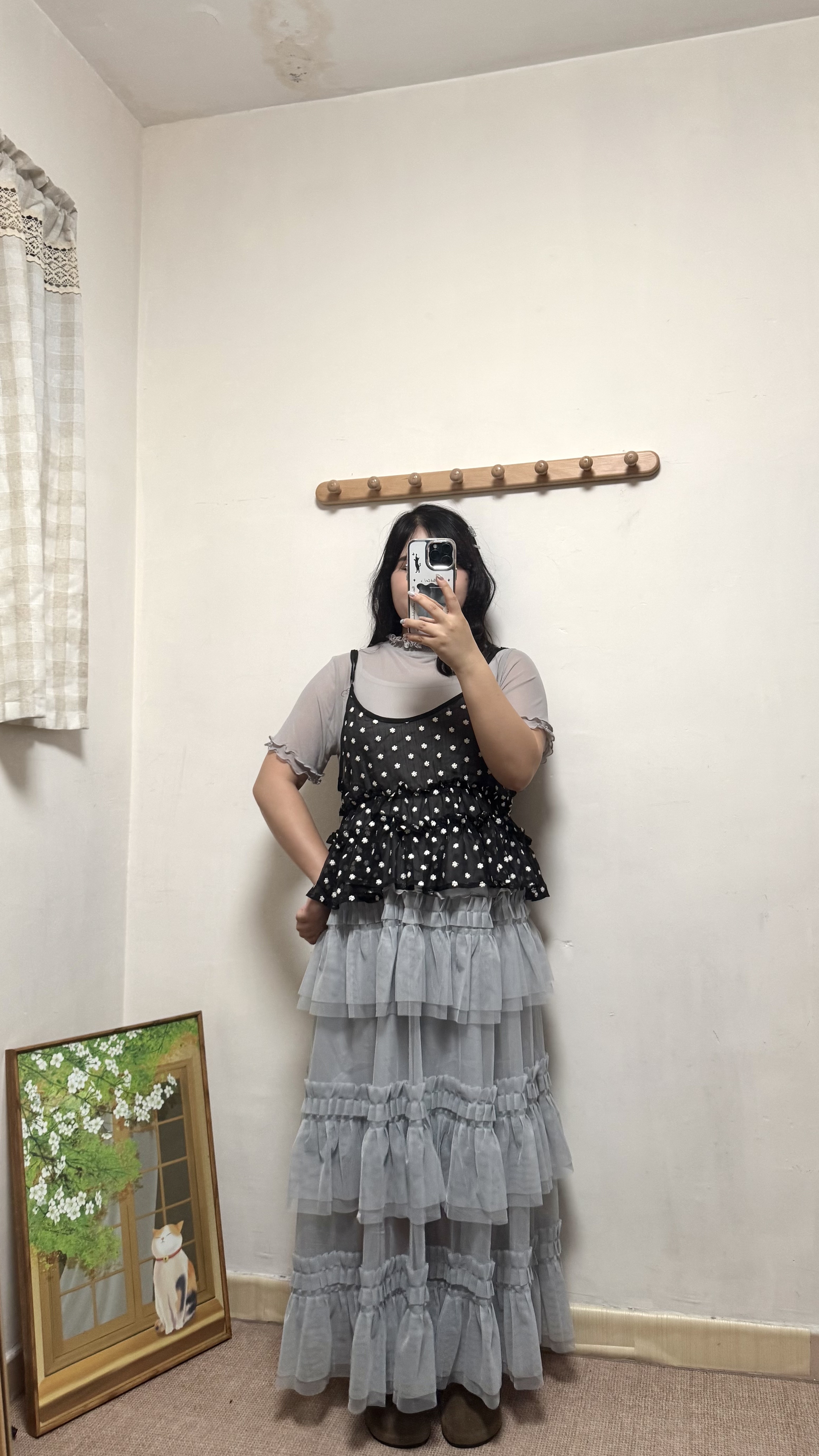 層層花邊蛋糕半身紗裙