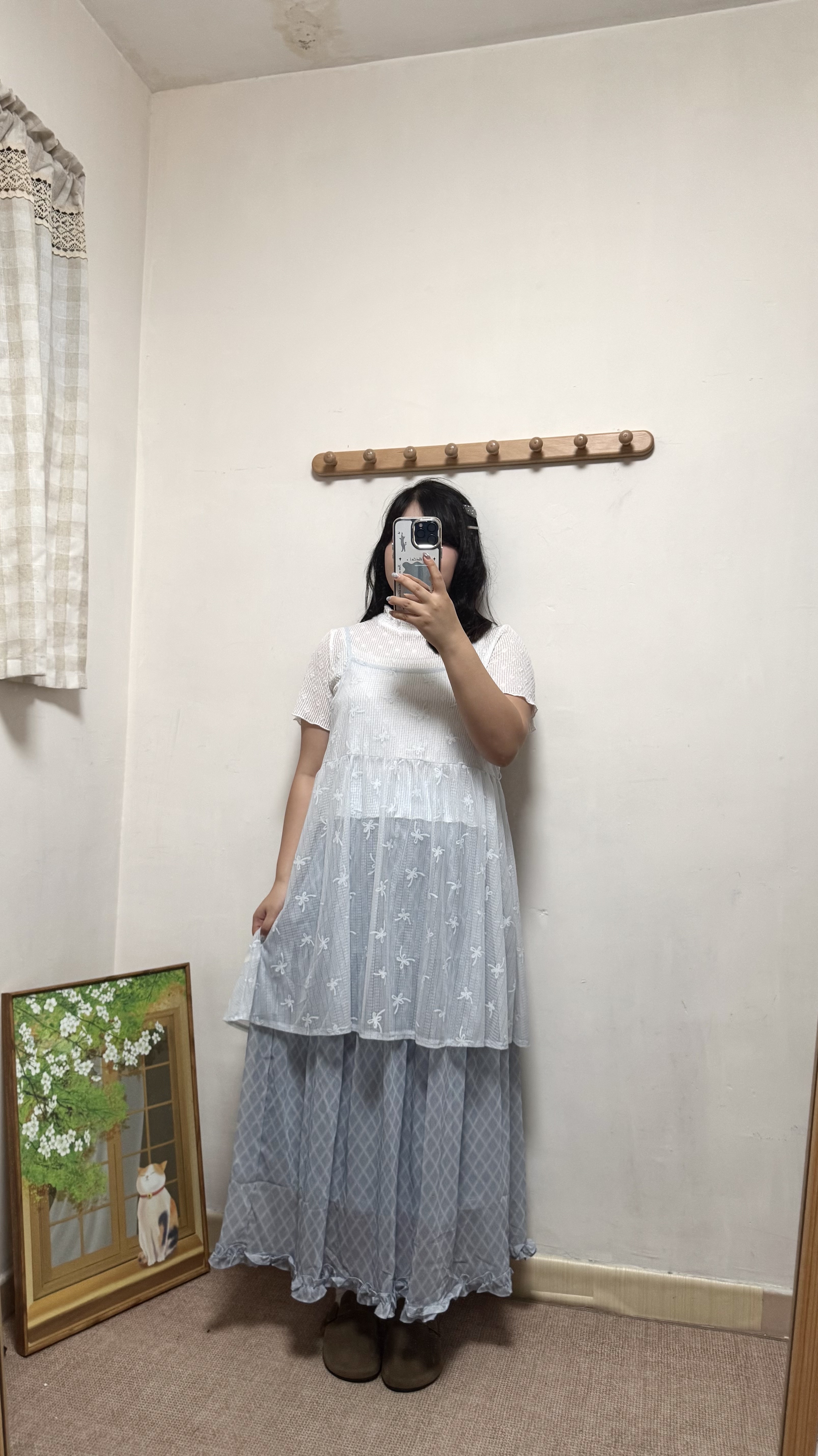 蝴蝶花刺繡外搭