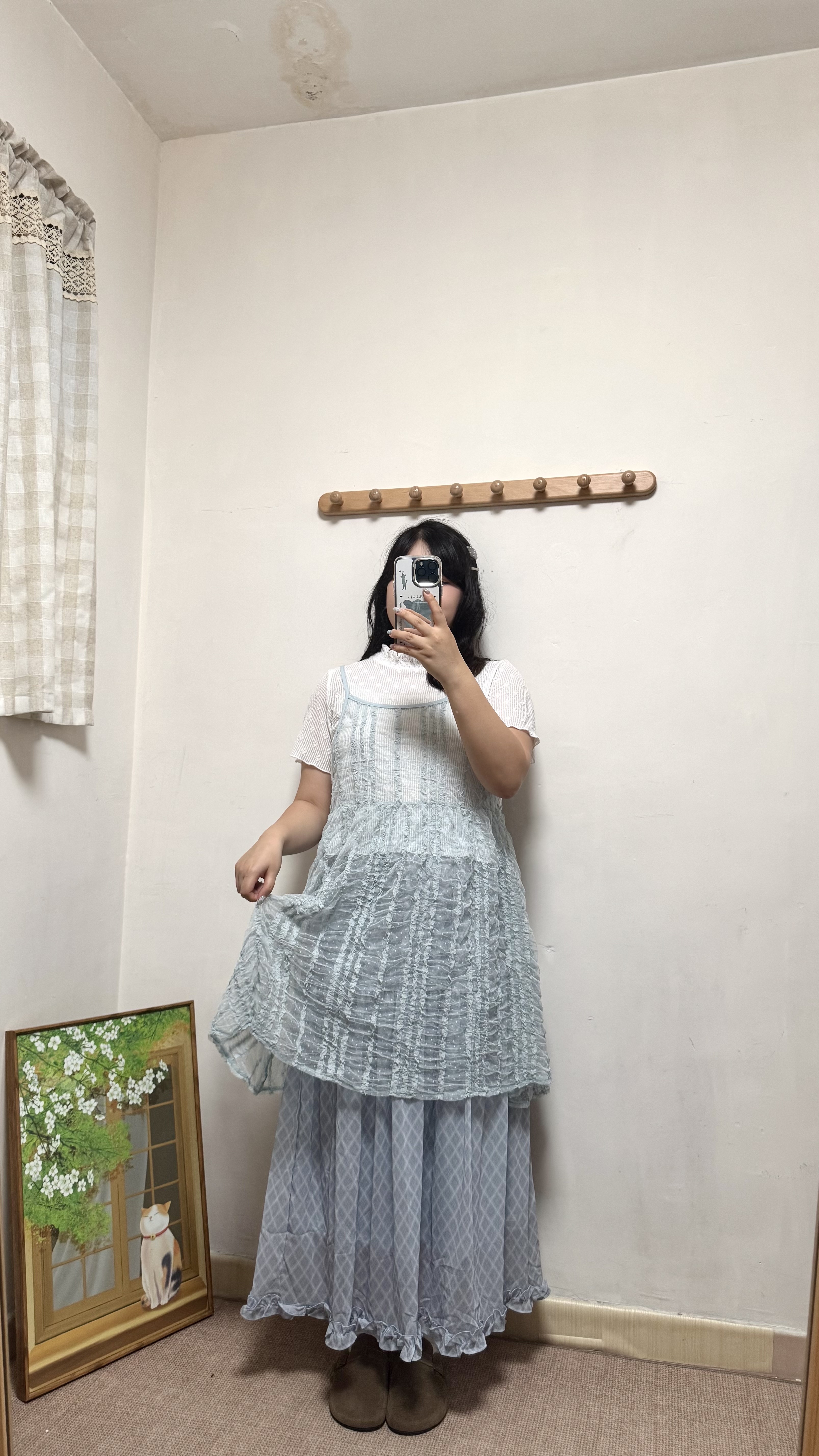 Lace 點點透身吊帶外搭