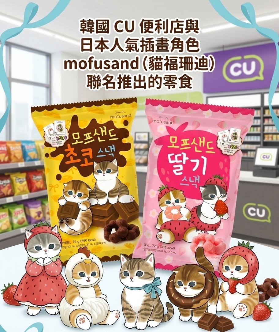 【直播】LX042512 CU x mofusand 聯名系列脆環零食
