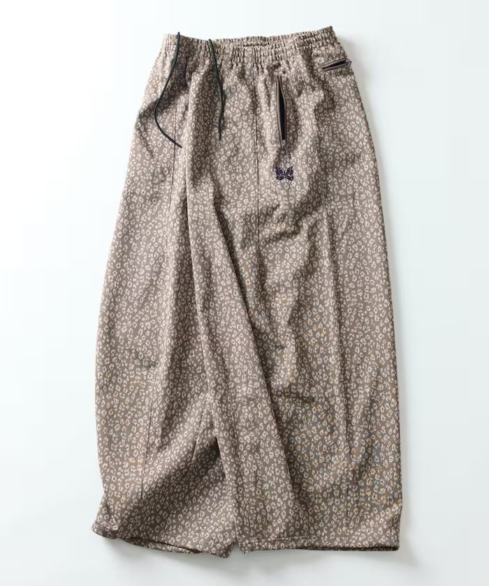 Needles H.D. Track Pant Leopard 限定別注 寬版長褲  豹紋提花
