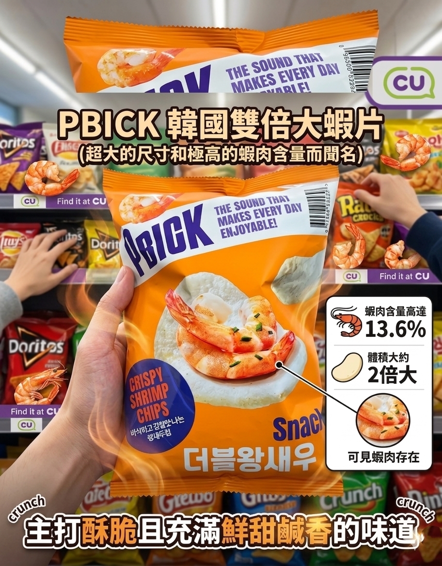 【直播】LX042513 PBICK 雙倍大蝦片 55g