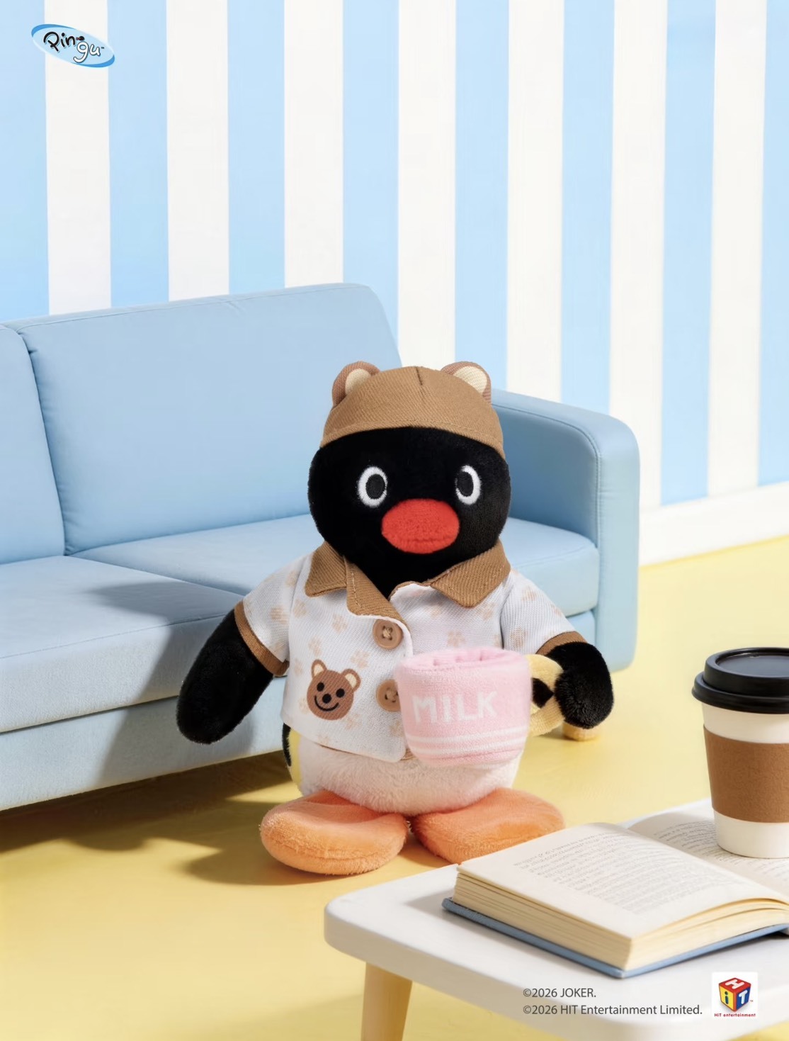 PINGU 企鵝家族 居家時光系列 玩偶吊飾