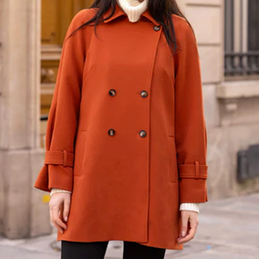 1GL0426-106 [GAALA] Francine Short Trench Coat Rust (EU)