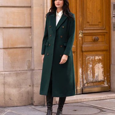 1GL0426-107 [GAALA] Frederick Wool Coat Emerald (EU)
