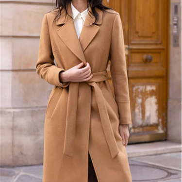1GL0426-117 [GAALA] Giselle Wrap Coat Beige (EU)