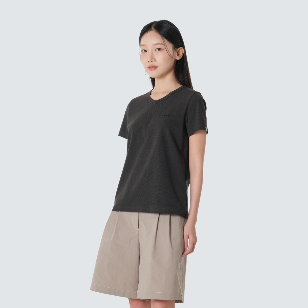 【代購】Snow Peak 女士羅紋彈性 V 領短袖 T 恤 修身美型  S26MWF-TS37 (二色)