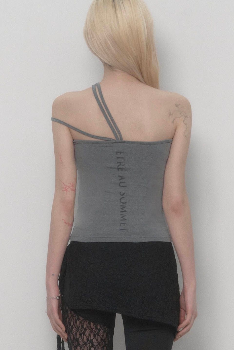 ETRE AU SOMMET 3-Way 掛脖無袖上衣 灰色 ET25SSTSL04GR