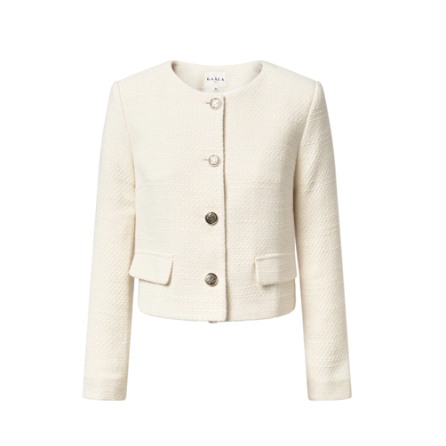 1GL0426-165 [GAALA] Leontine Tweed Jacket Cream (EU)