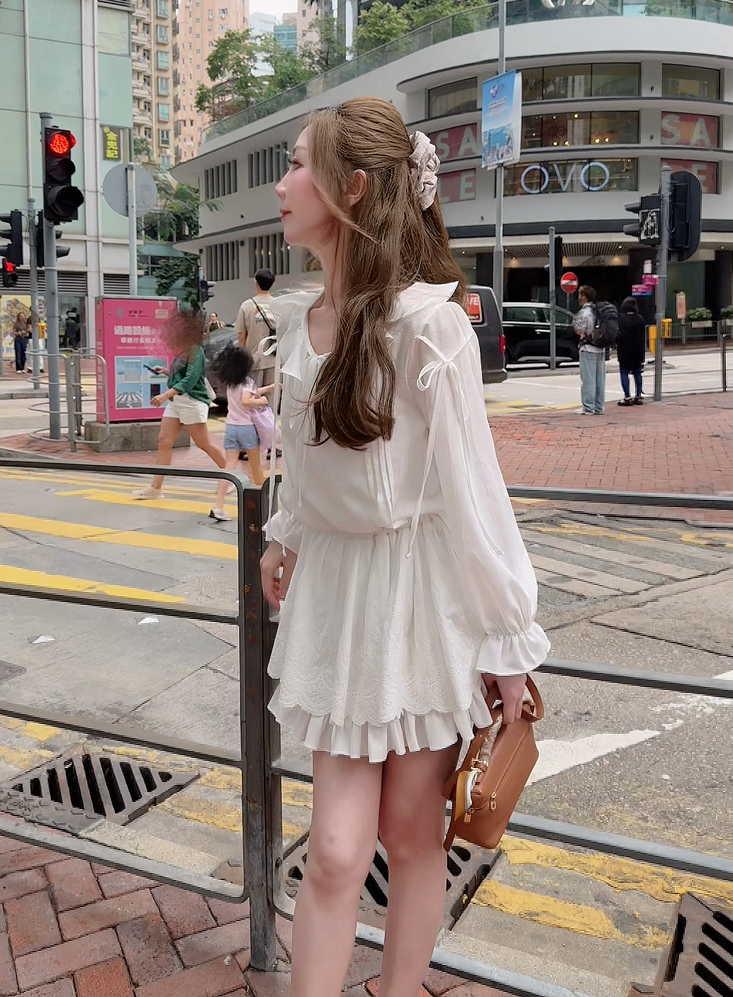 *BJ2 MADE SERIES* Gothic Bloom Lace & Shirred Ruffle Dress 260421
