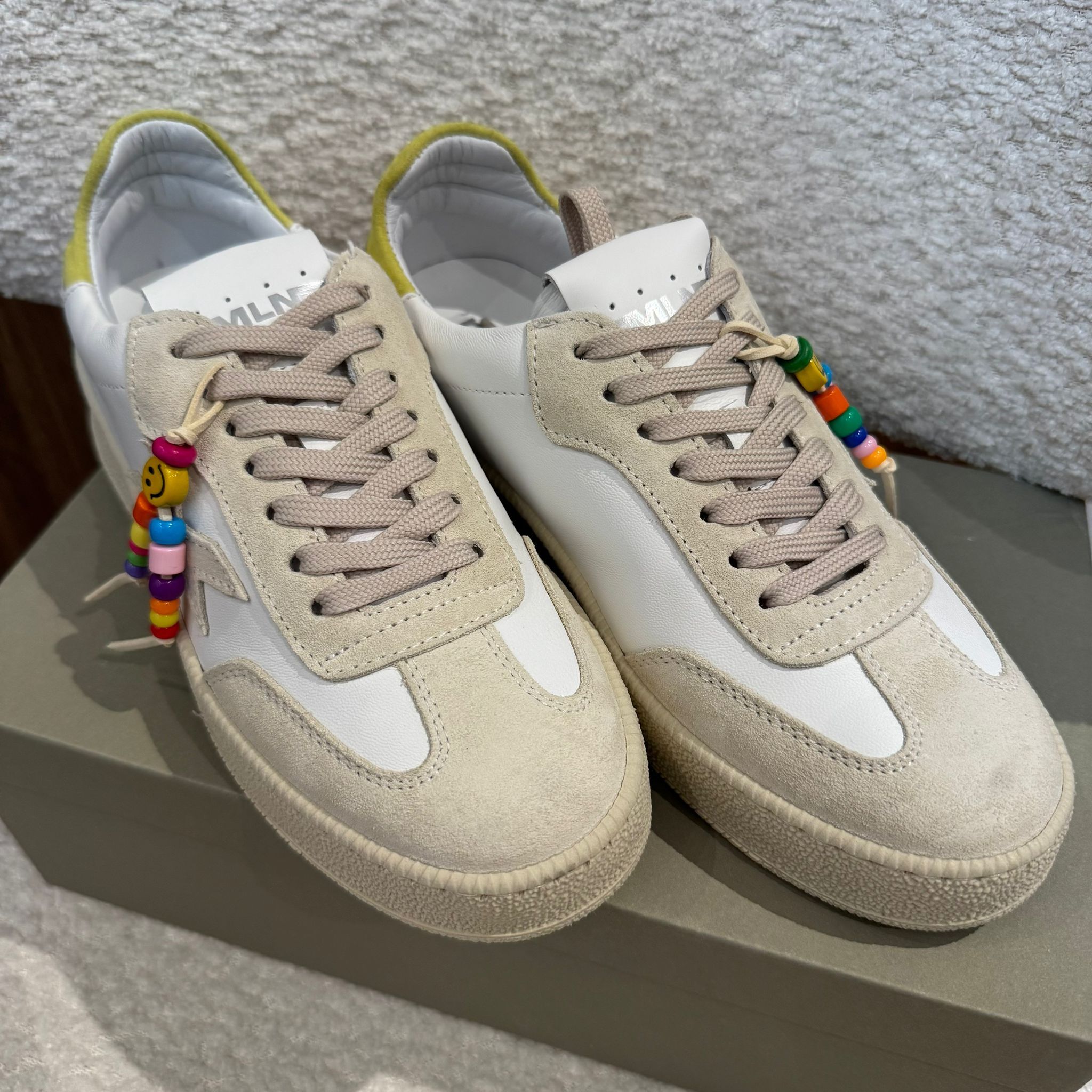 FRA-CCG0425-335 PA/Var S-136 - LONDON LATTE MAC. - LOGIC BIANCO - F.DO SBT OSSO (525 FI-SBT / 94) (T款) (35-42)