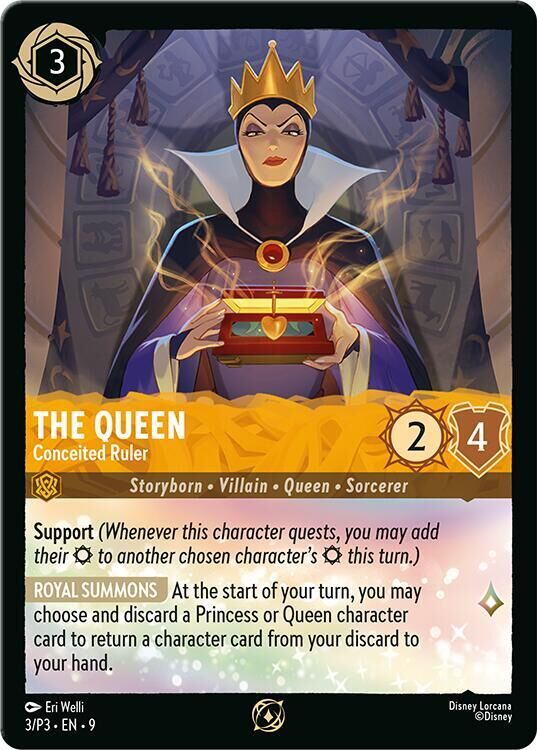 Disney Lorcana Promo - 3/P3 The Queen - Conceited Ruler Promo
