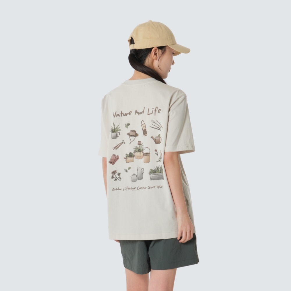 【代購】Snow Peak Cotton Nature Graphic 花藝道具圖騰短 Tee 日系職人  S26MUF-TS64