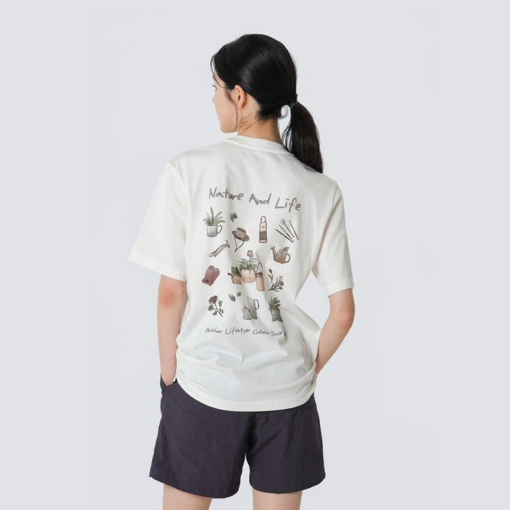 【代購】Snow Peak Cotton Nature Graphic 花藝道具圖騰短 Tee 日系職人  S26MUF-TS64