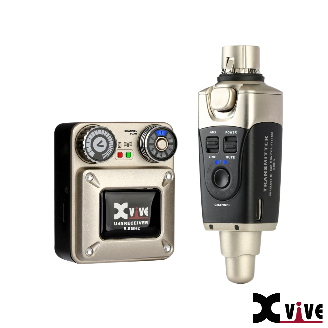 Xvive U45 Wireless IEM System 入耳式無線監聽傳輸介面 5.8G