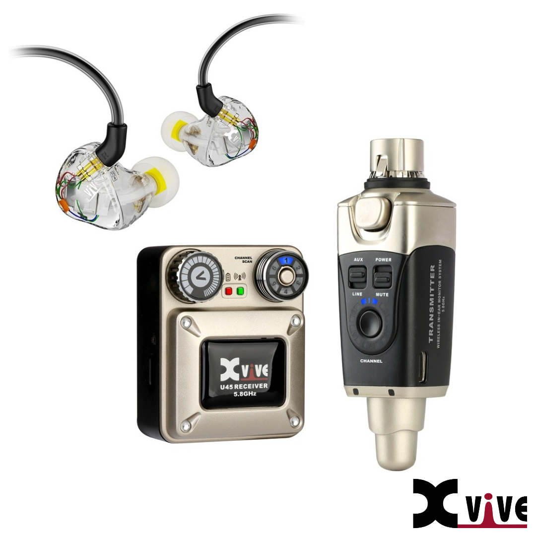 Xvive U45 Wireless IEM System 入耳式無線監聽傳輸介面 5.8G