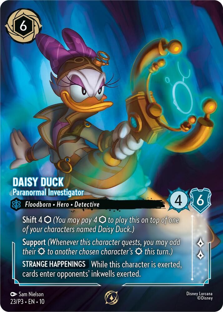 Disney Lorcana Promo - 23/P3 Daisy Duck - Paranormal Investigator Promo