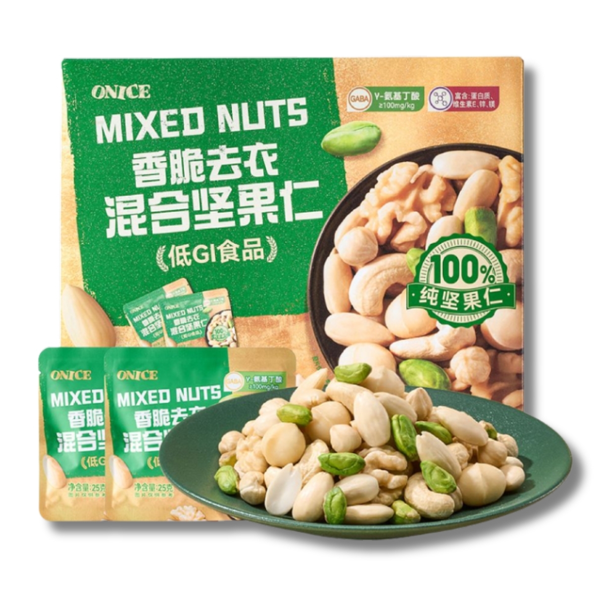 Onice 香脆去衣混合果仁, 700g  (24包)