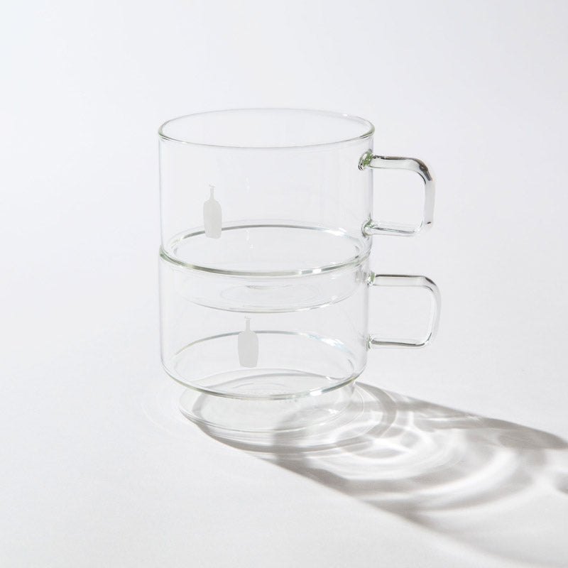 2026SS BLUE BOTTLE 藍瓶 STACKABLE GLASS MUG 350ml 堆疊杯 透明 咖啡 耐熱 玻璃 馬克杯 杯子 現貨