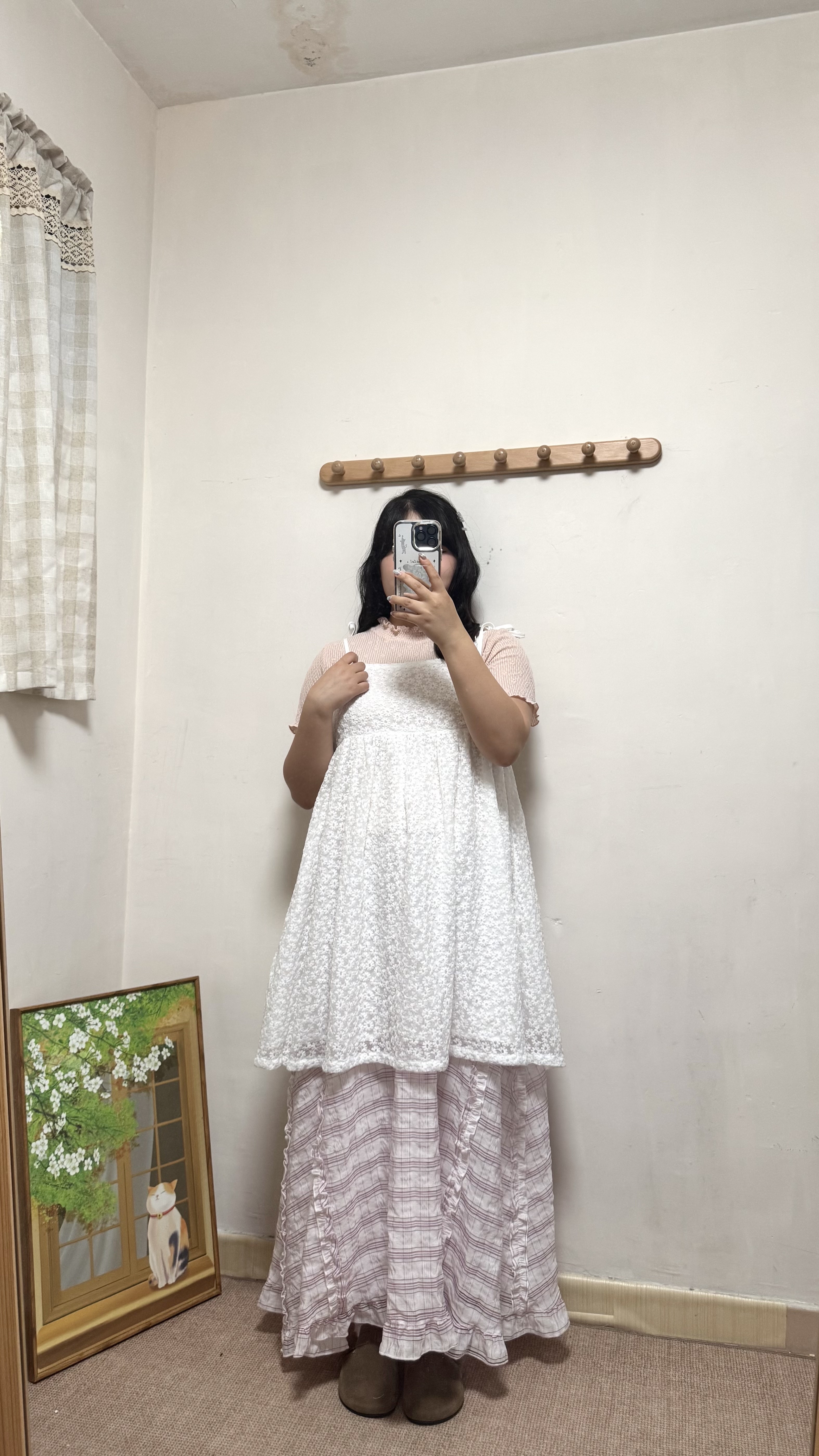 【指定商品減$20✨】小花直紋Ruffle Top