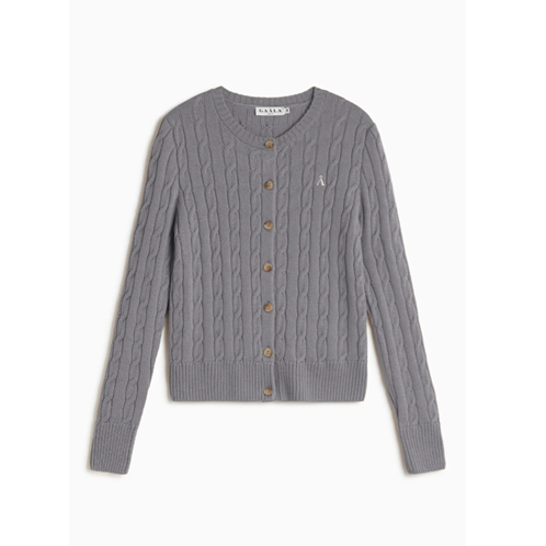 1GL0426-299 [GAALA] Vincent Cotton Cardigan Grey (EU)