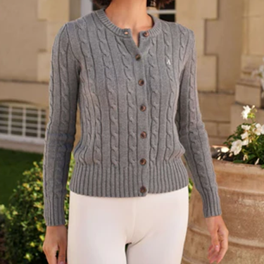 1GL0426-299 [GAALA] Vincent Cotton Cardigan Grey (EU)